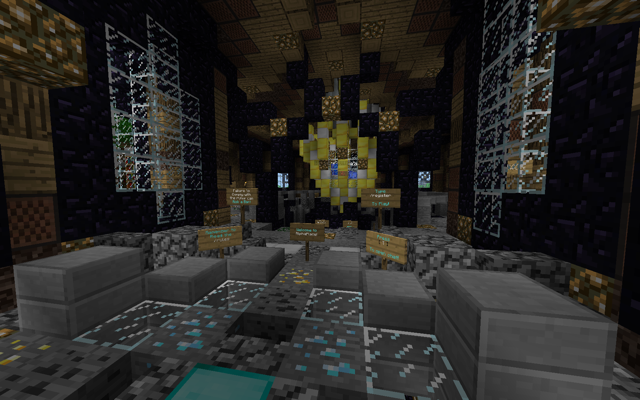 AlphaPlace's spawn: the interior.