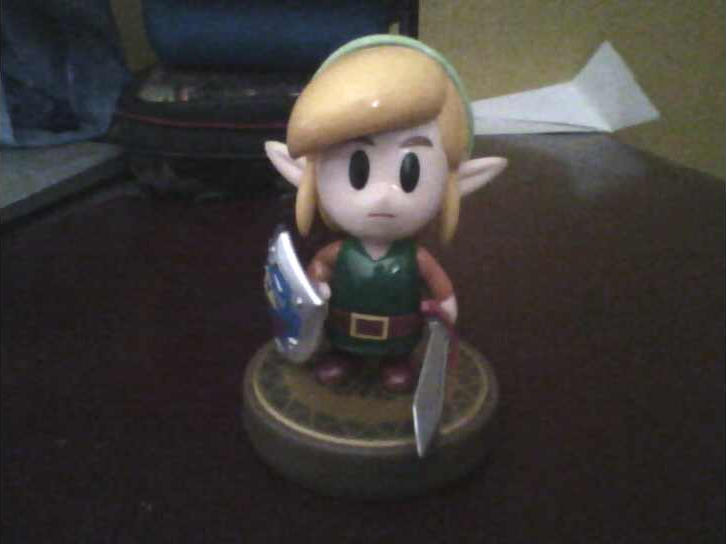 amiibo of Link from Link's Awakening (The Legend of Zelda series).